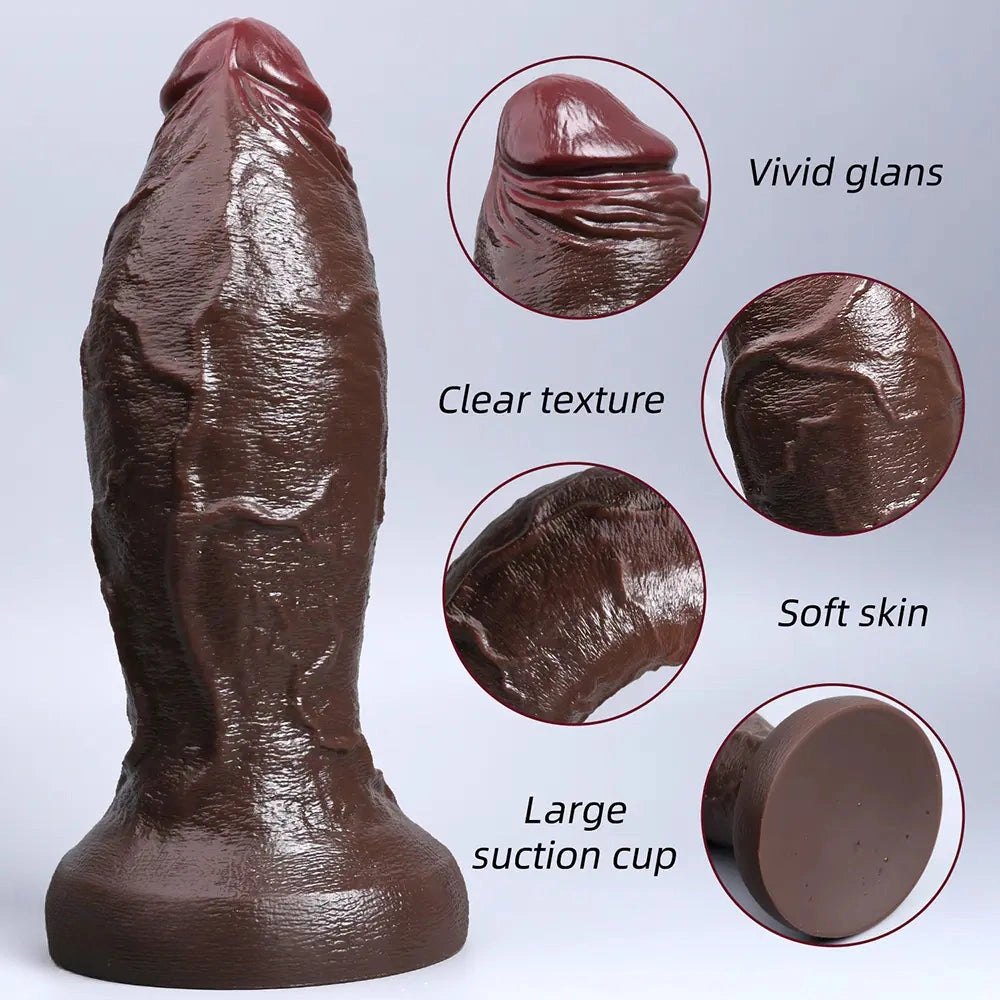 Ebony Large Thick Dildo - Big Silicone Dildo XXL