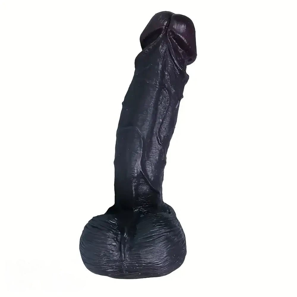 Ebony Lifelike Realistic Dildo - Silicone Realistic Dildo