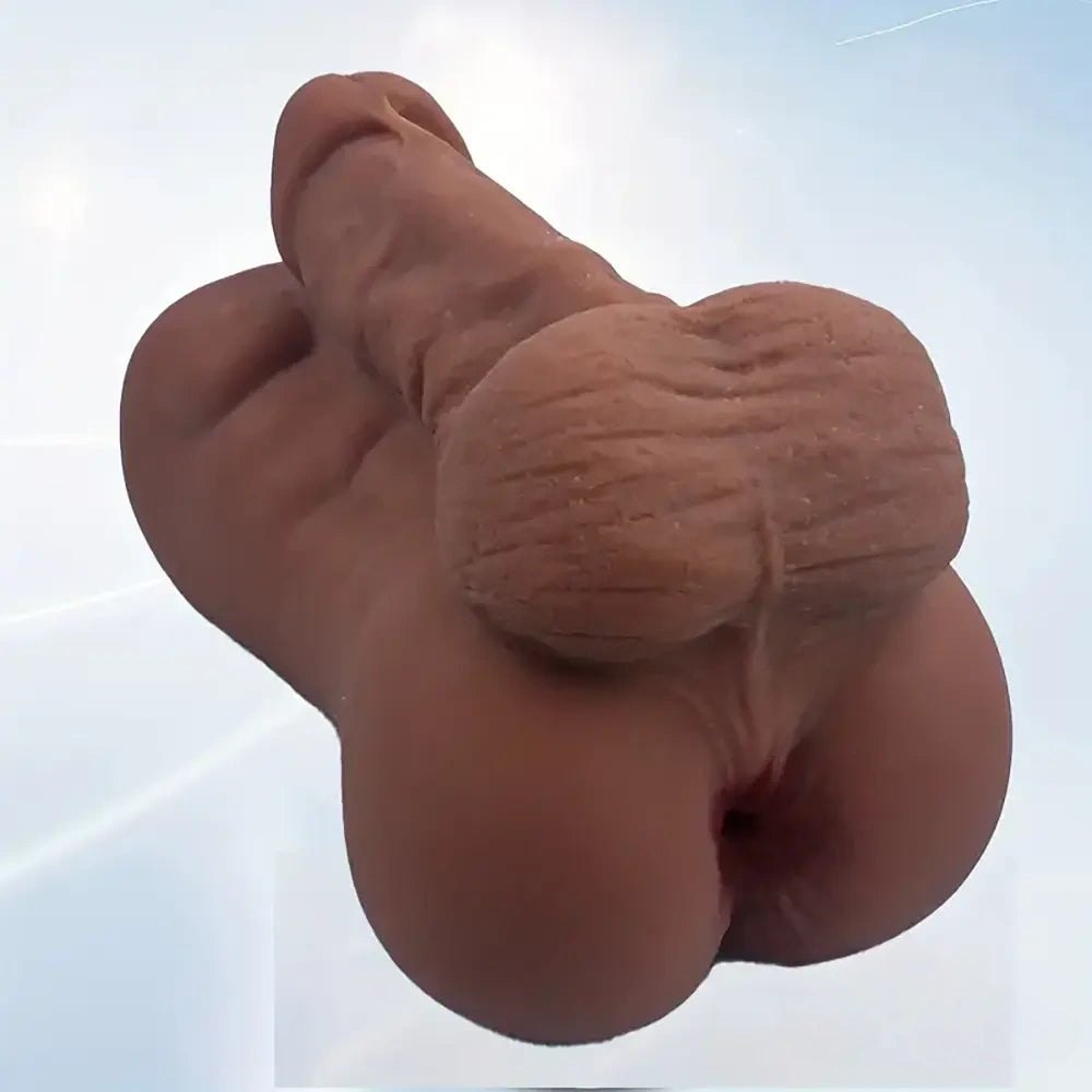 Ebony Muscle Torso Masturbator - Male Pocket Pussy Toy