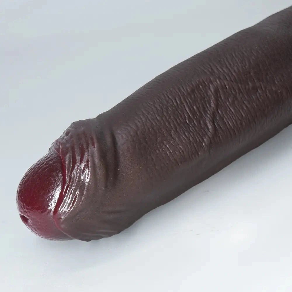 Ebony Strap-On Ready Dildo - Strap On Dildo Harness