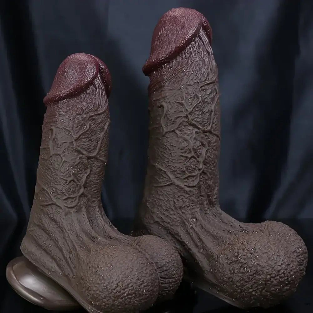 Ebony Veined Anal Dildo - Realistic Anal Dildo