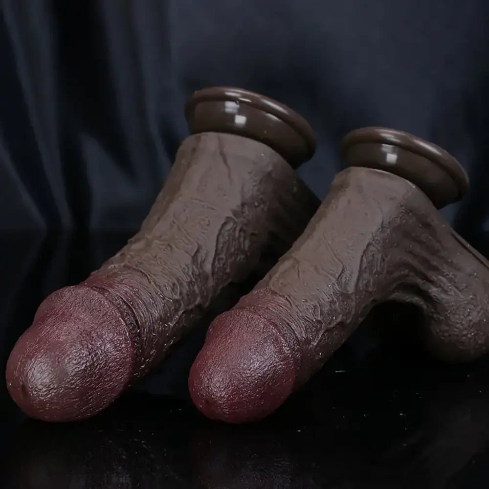 Ebony Veined Anal Dildo - Realistic Anal Dildo