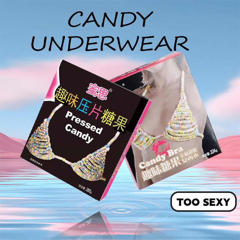 Edible Candy Bra and Panty Set - Novelty Couples Treat