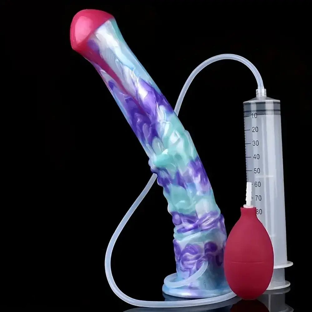 Ejaculating Animal Dildo 11.6in - Silicone Horse Style Dildo