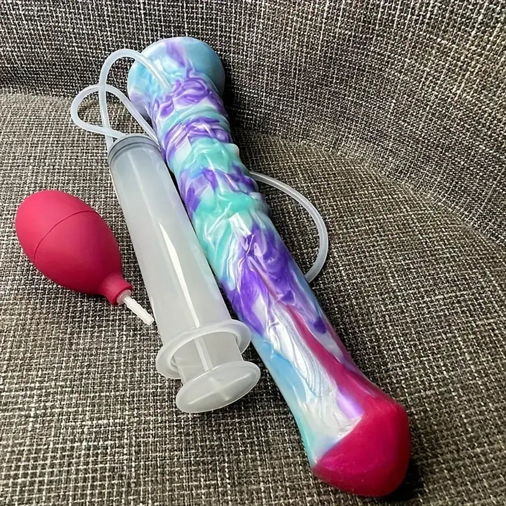 Ejaculating Animal Dildo 11.6in - Silicone Horse Style Dildo