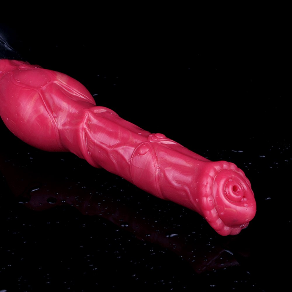 Ejaculating Horse Animal Dildo - Silicone Knotted Horse Dildo