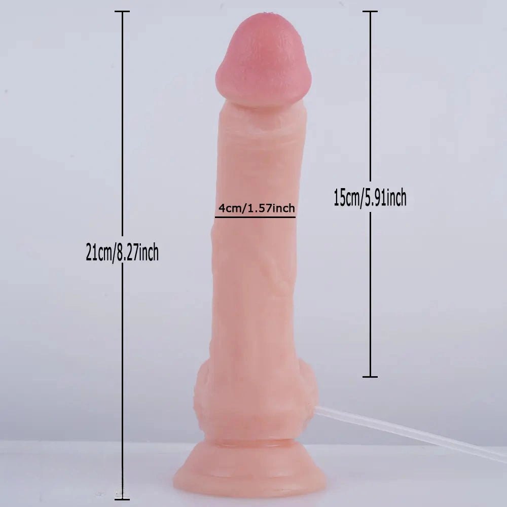Ejaculating Suction Cup Dildo - Realistic PVC Dildo