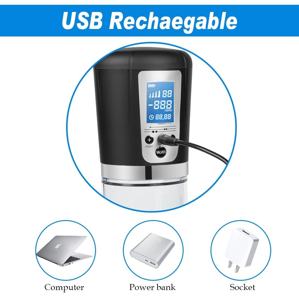 Electric Penis Vacuum Pump - LED Display Suction Pump