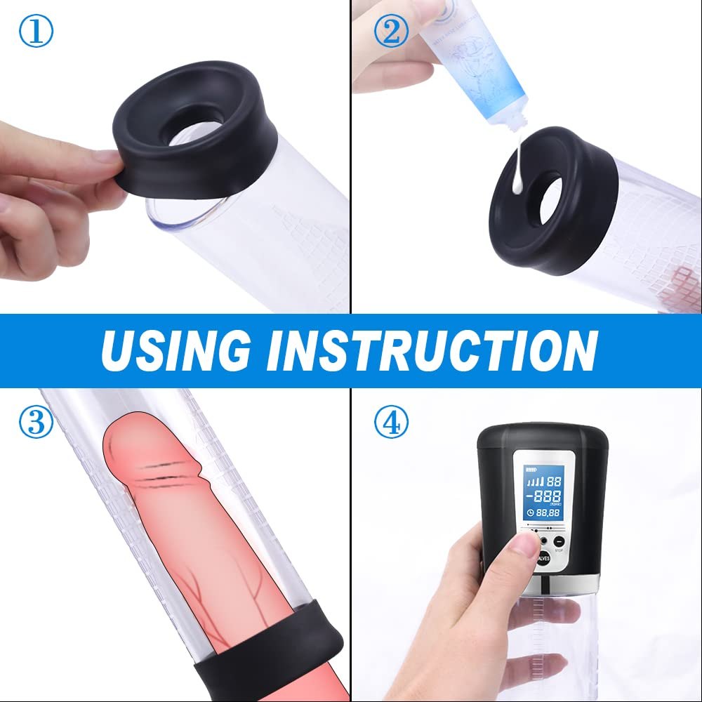 Electric Penis Vacuum Pump - LED Display Suction Pump