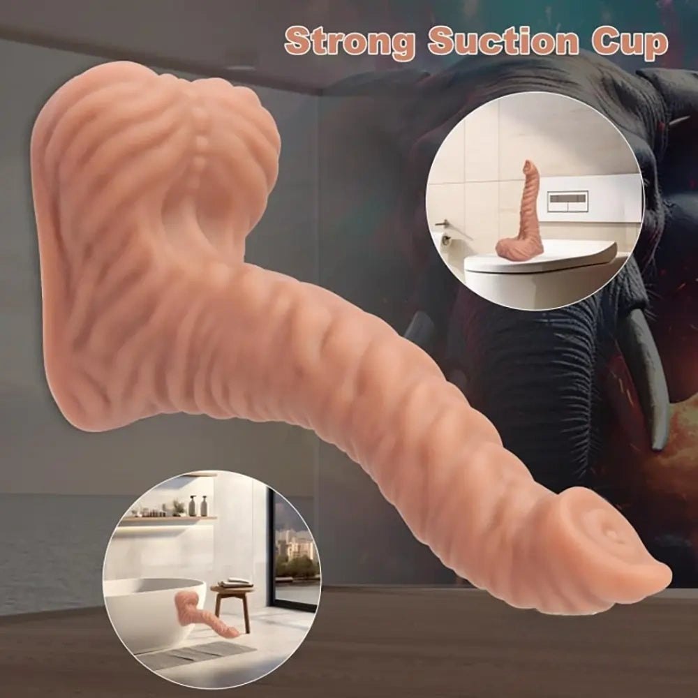 Elephant Trunk Animal Dildo 9 in - Big Animal Fantasy Dildo