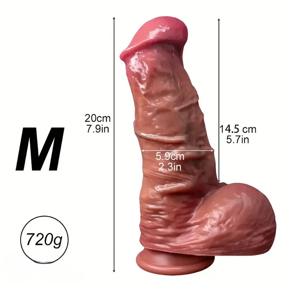 Extra Thick Silicone Dildo Three Sizes - Large Thick Dildo