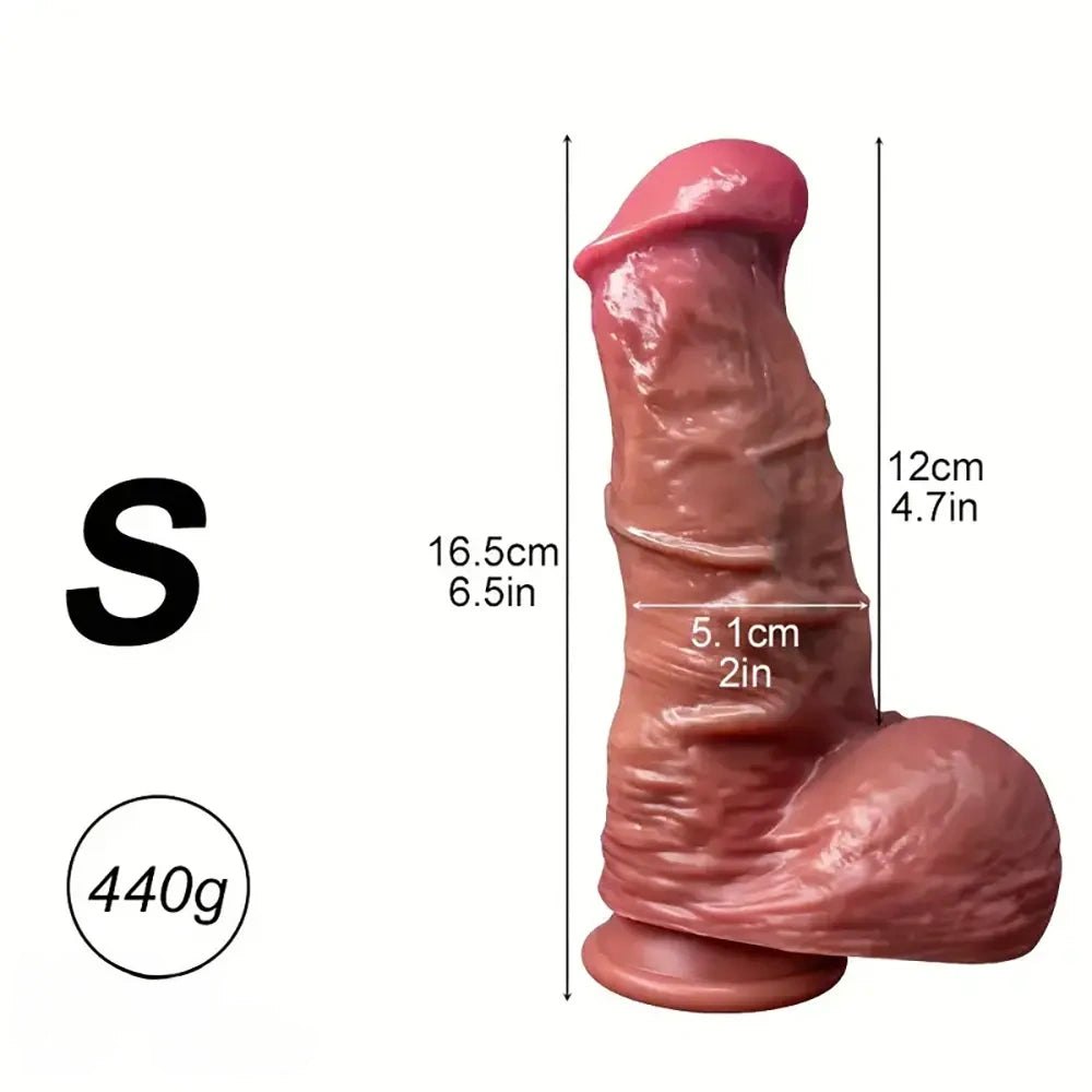 Extra Thick Silicone Dildo Three Sizes - Large Thick Dildo