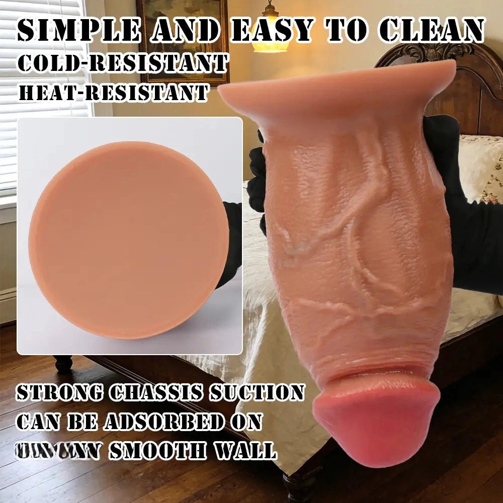 Extra Thick Silicone Dildo - Large Thick Dildo, 4 Sizes