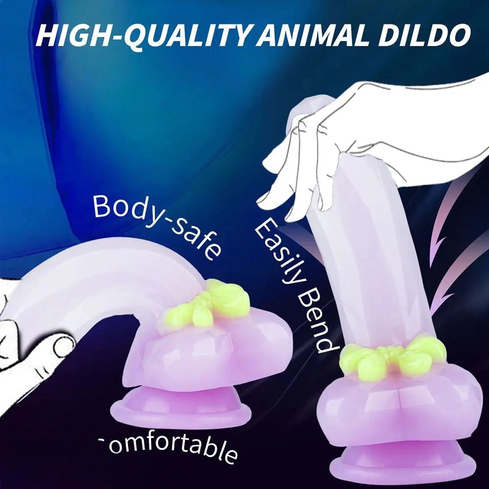 Faceted Crystal Fantasy Dildo - Suction Cup Fantasy Dildo
