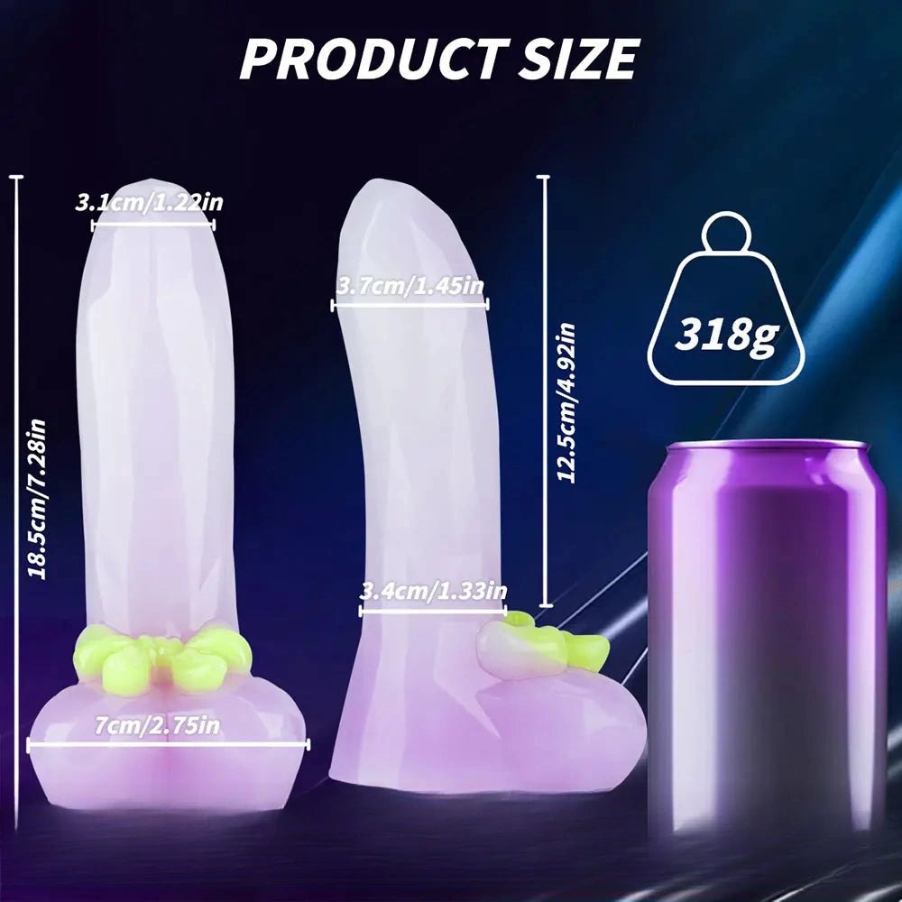 Faceted Crystal Fantasy Dildo - Suction Cup Fantasy Dildo