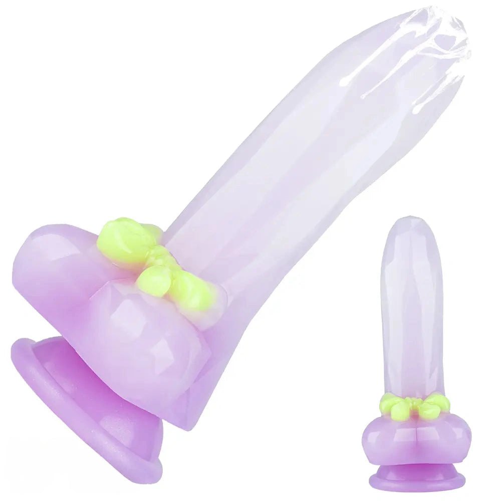 Faceted Crystal Fantasy Dildo - Suction Cup Fantasy Dildo