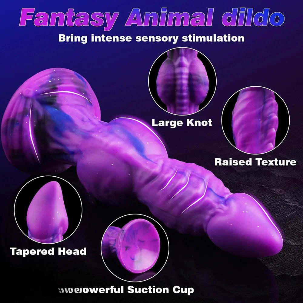 Fantasy Animal Knot Silicone Dildo - Knotted Animal Dildo