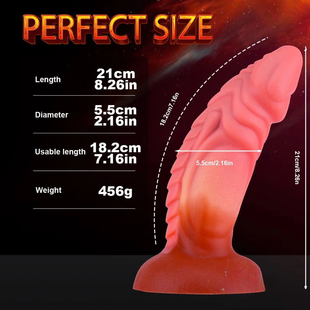 Fantasy Dildo, 6 Colors - Liquid Silicone Monster Dildo