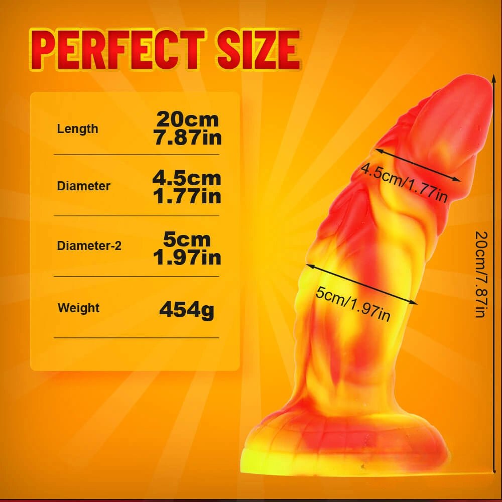 Fantasy Dildo, 6 Colors - Liquid Silicone Monster Dildo