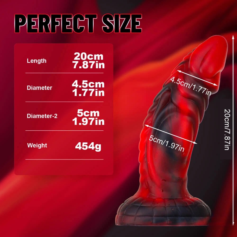 Fantasy Dildo, 6 Colors - Liquid Silicone Monster Dildo