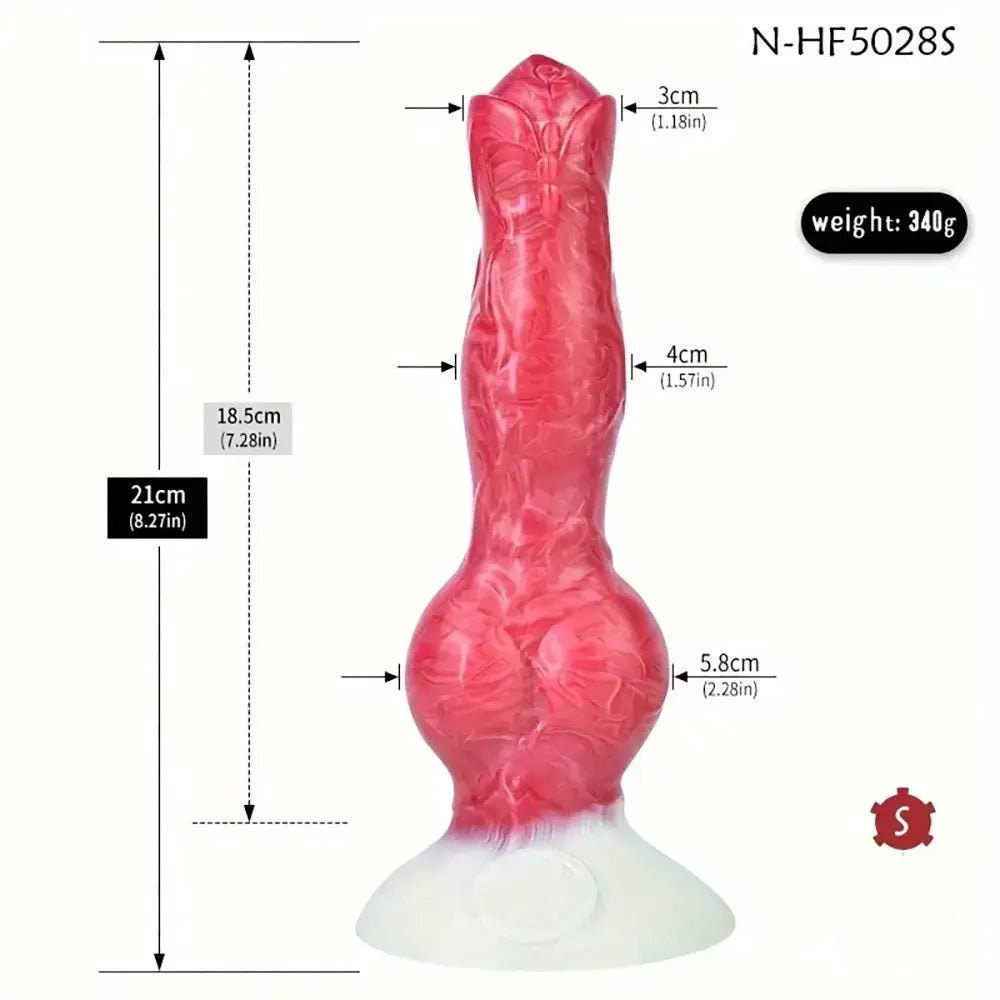 Fantasy Dog Knot Dildo - Big Silicone Animal Dildo