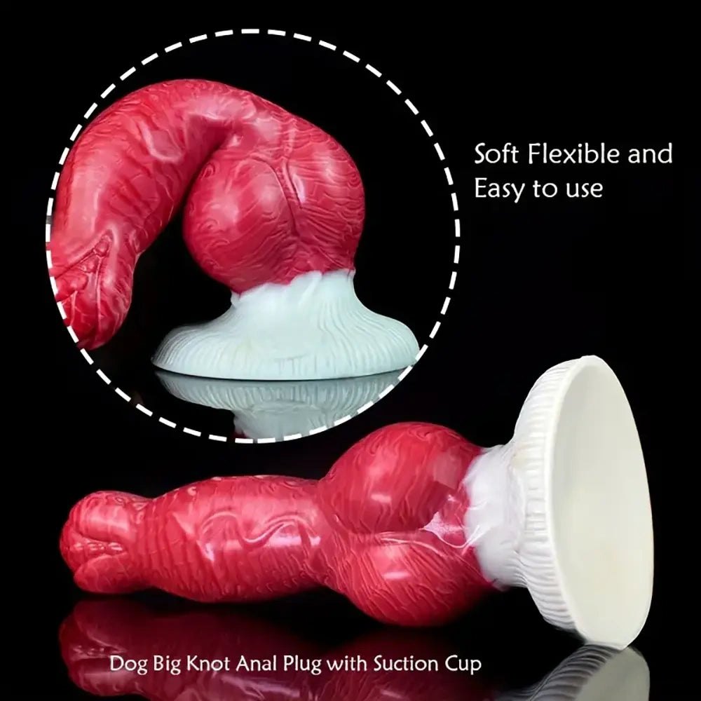Fantasy Dog Knot Dildo - Big Silicone Animal Dildo