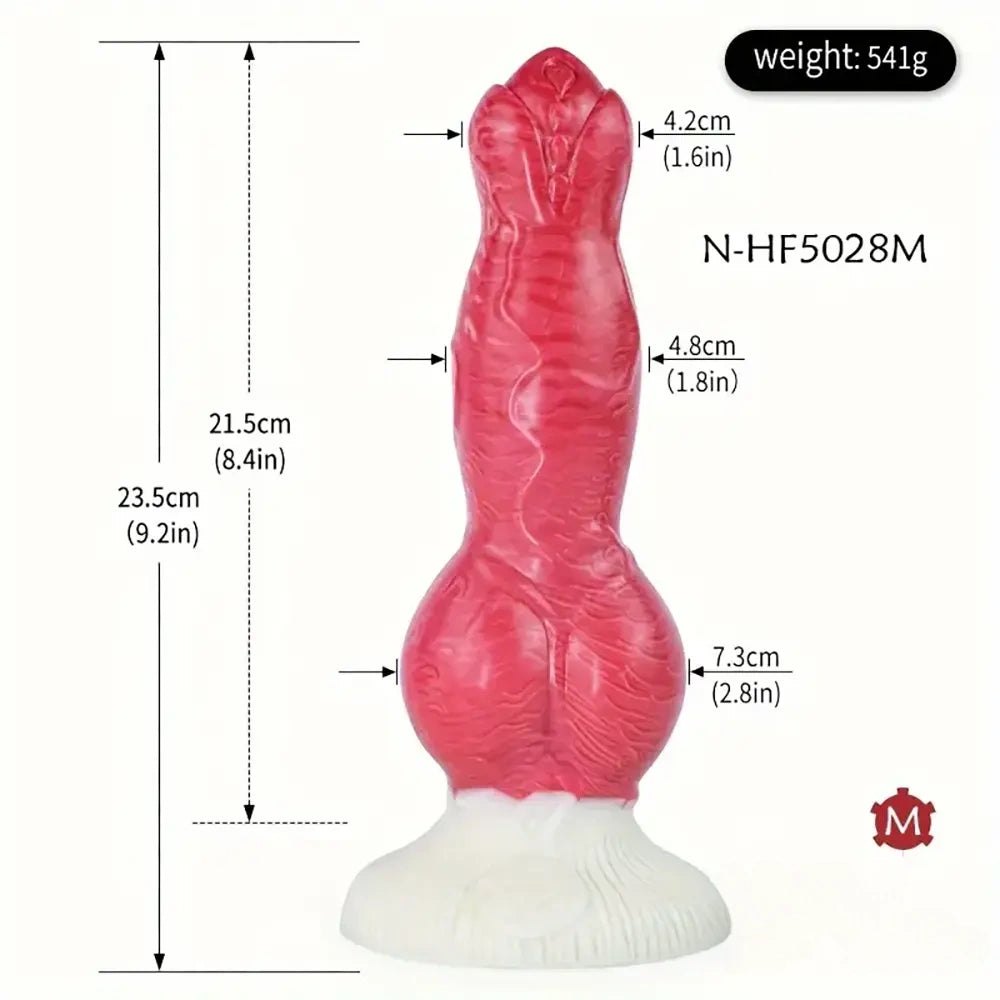 Fantasy Dog Knot Dildo - Big Silicone Animal Dildo