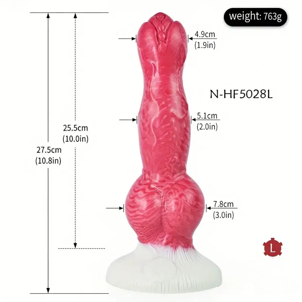 Fantasy Dog Knot Dildo - Big Silicone Animal Dildo