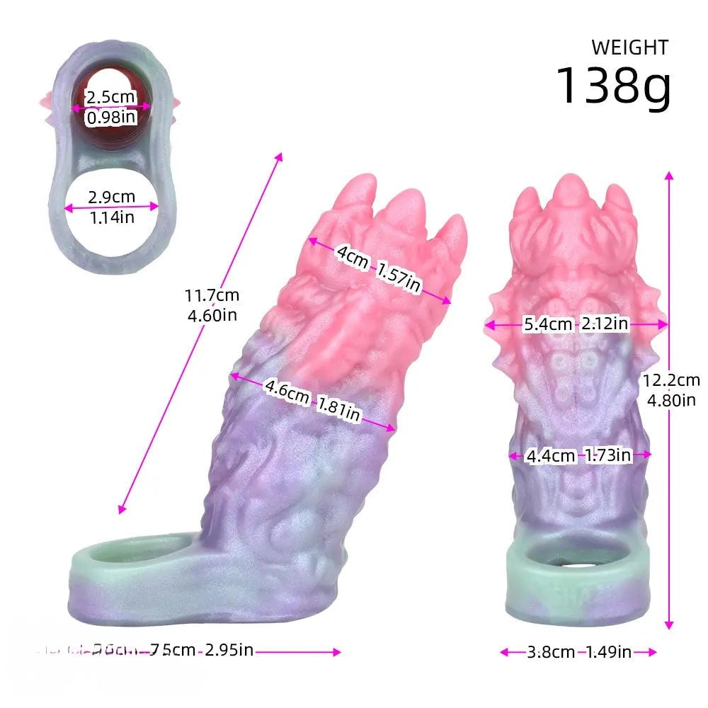 Fantasy Hollow Dildo Sleeve - Silicone Fantasy Sleeve