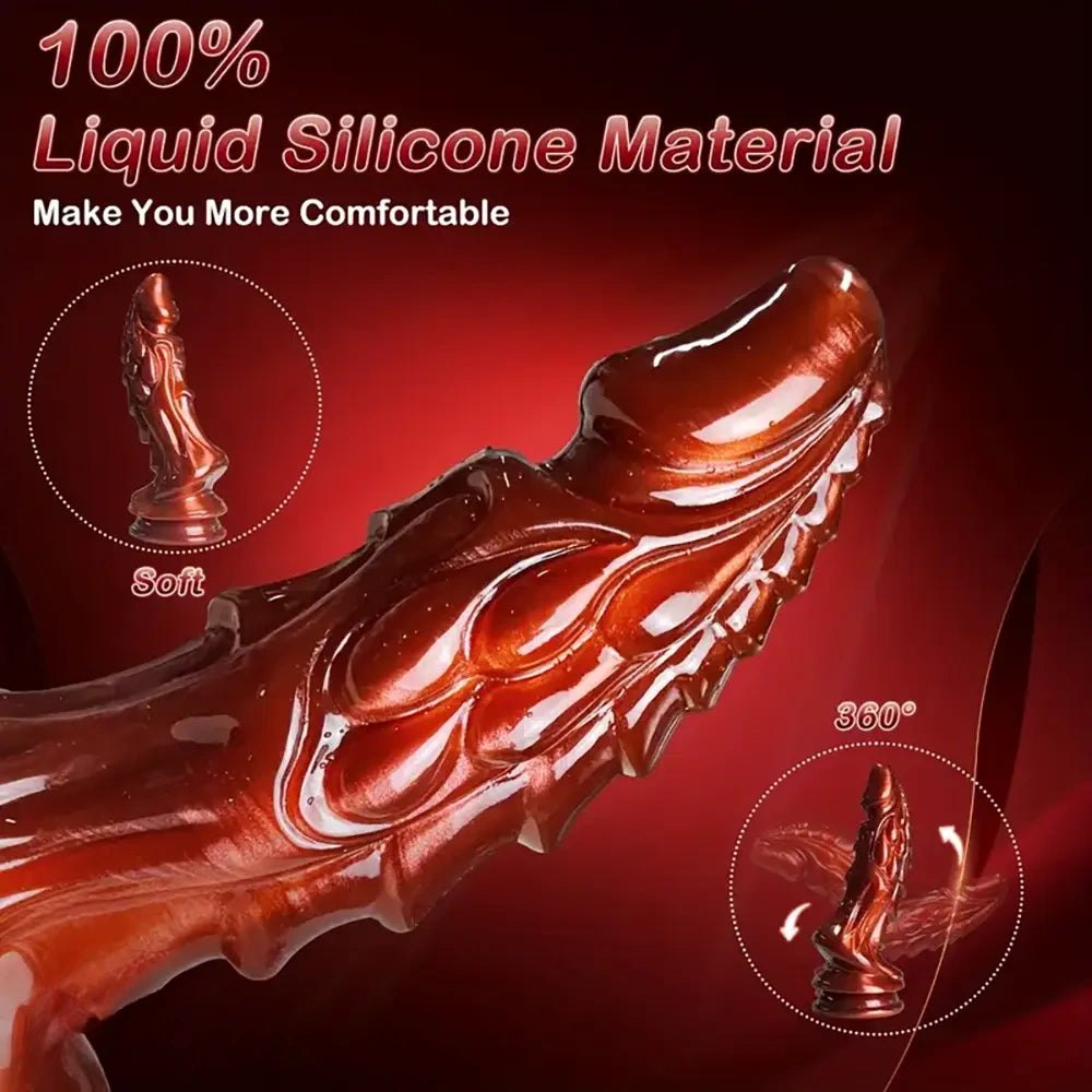 Fantasy Monster Dildo 8.66 in - Silicone Dragon Monster Dildo