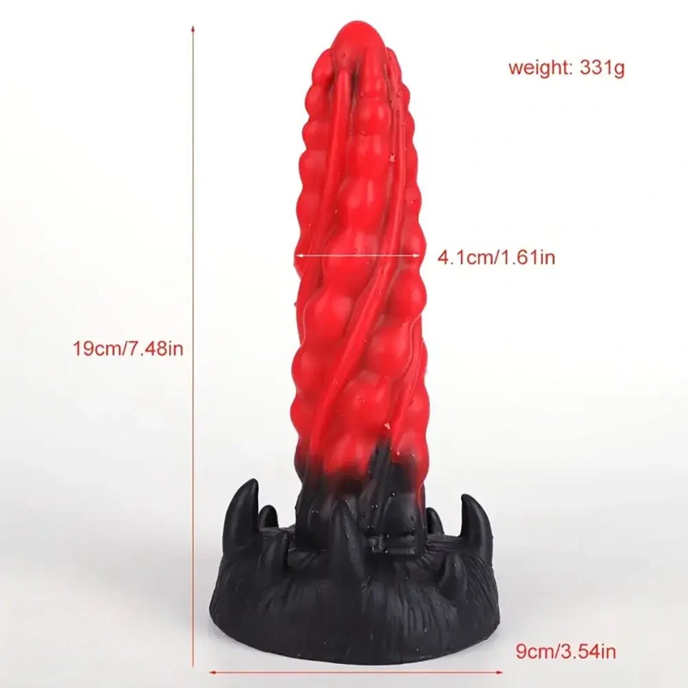 Fantasy Spiral Anal Plug 7.48 in - Silicone Fantasy Butt Plug