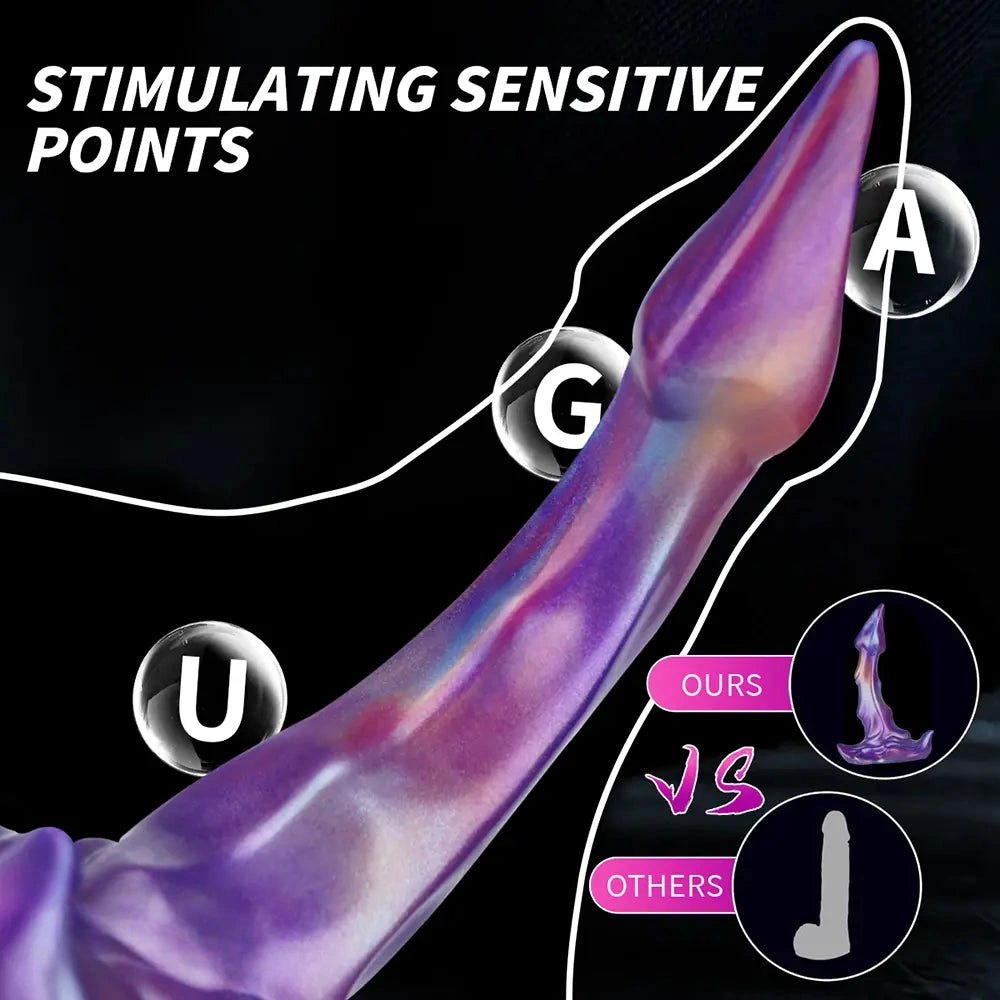 Fantasy Suction Dildo 8.26in - Alien Silicone Monster Toy