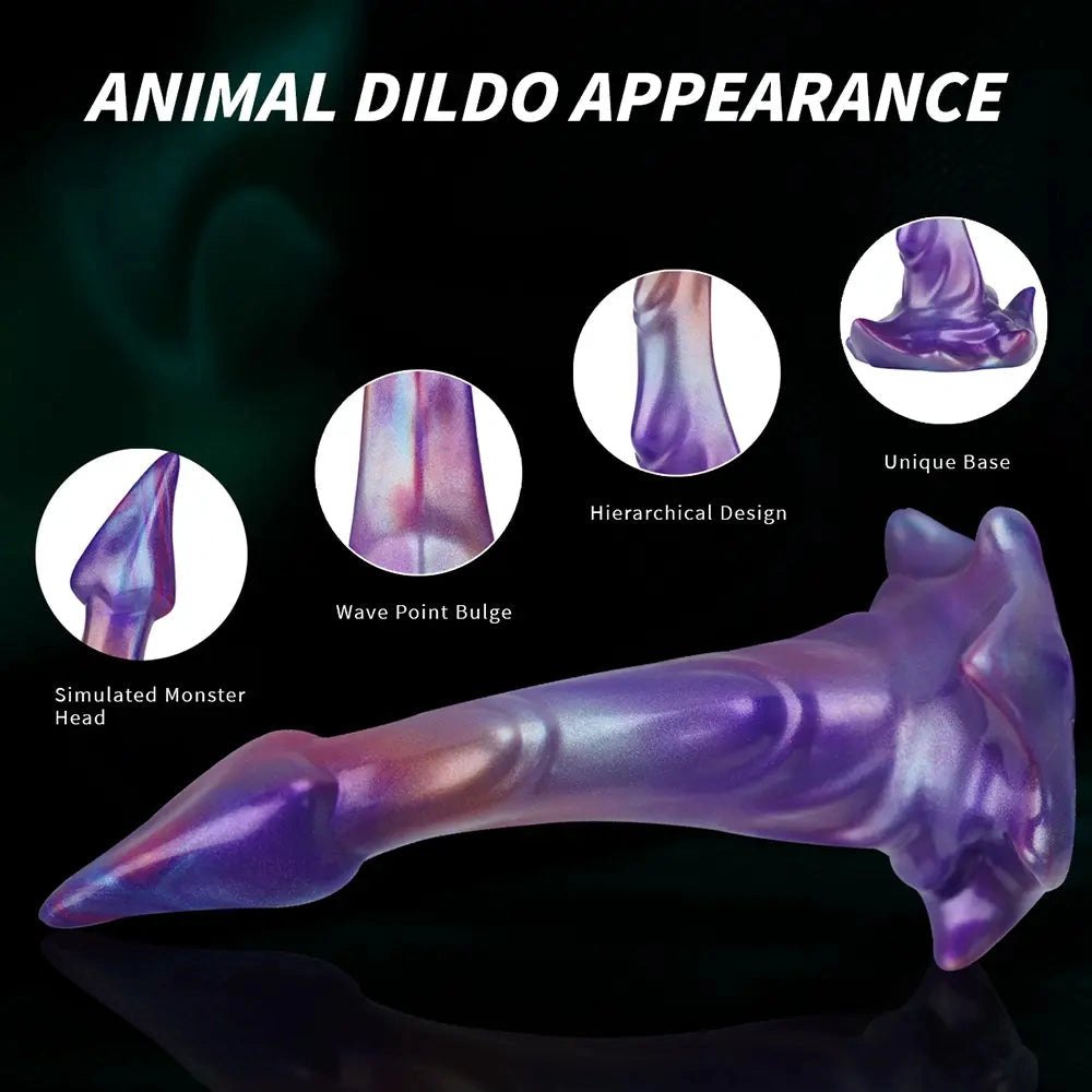Fantasy Suction Dildo 8.26in - Alien Silicone Monster Toy