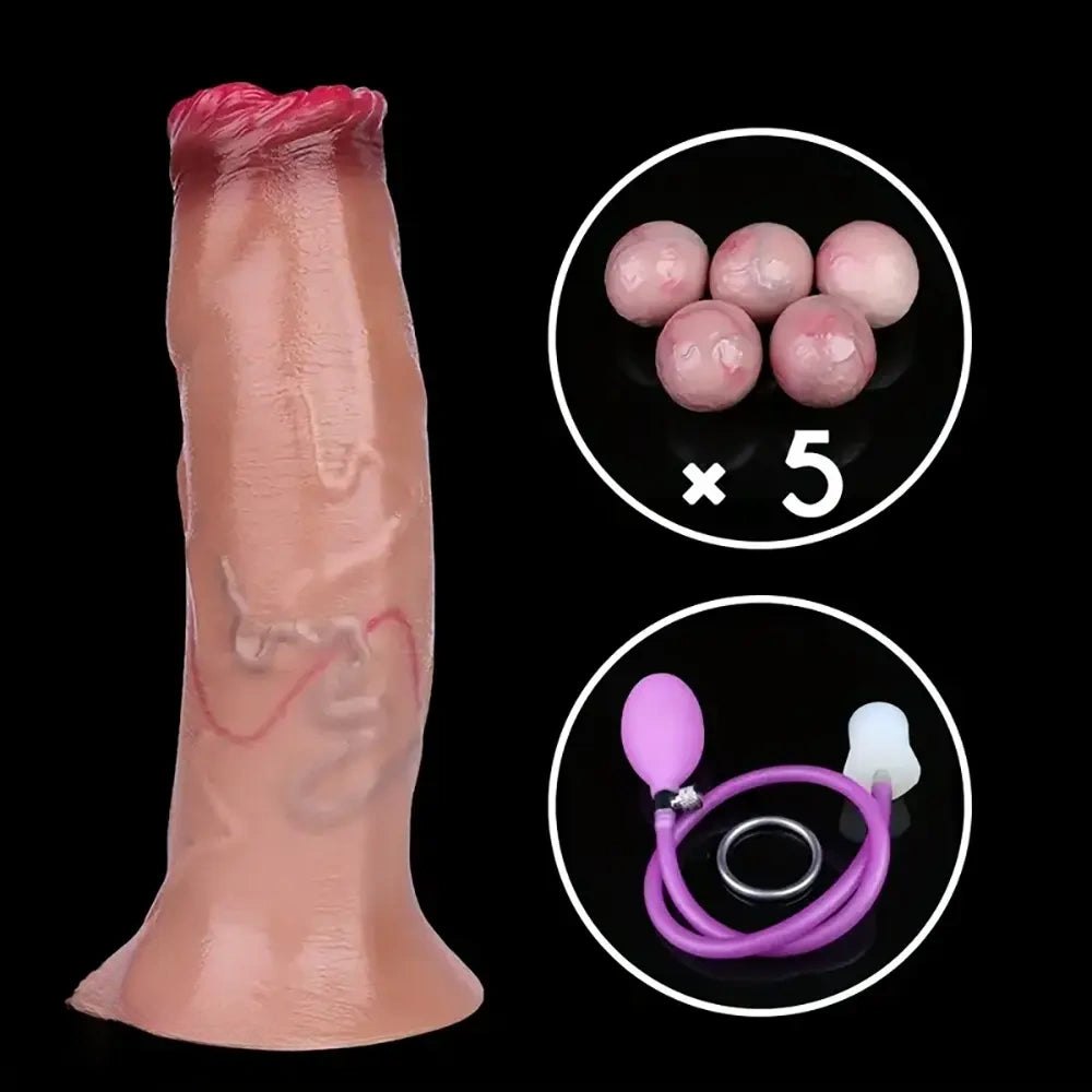 Fantasy Tunnel Dildo 6.6 in - Silicone Fantasy Dildo