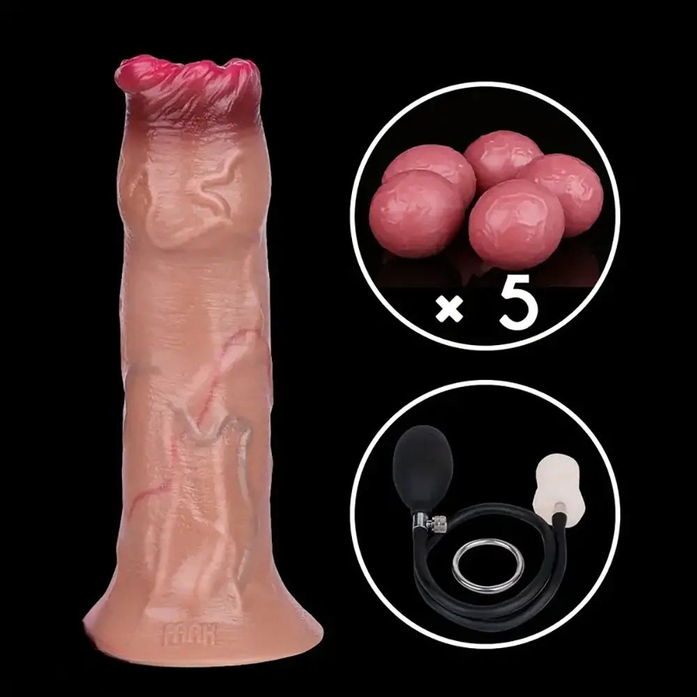 Fantasy Tunnel Dildo 6.6 in - Silicone Fantasy Dildo
