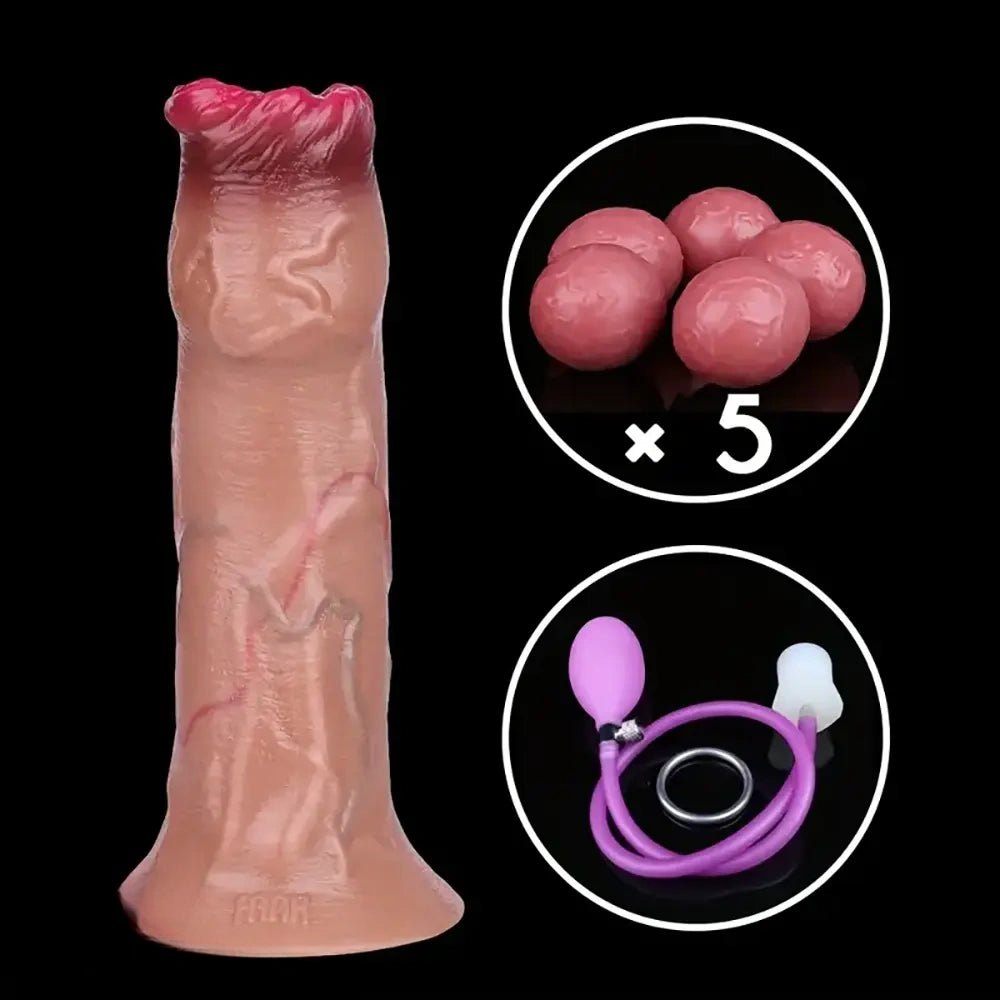Fantasy Tunnel Dildo 6.6 in - Silicone Fantasy Dildo