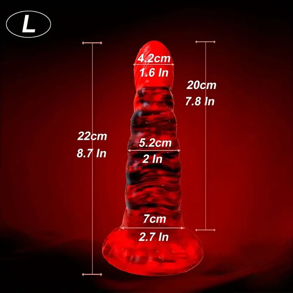 Fat Fantasy G-Spot Dildo, S/L - Big Silicone Anal Toy