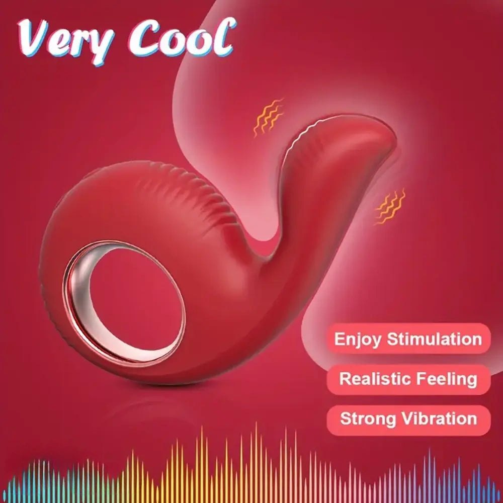 Finger Ring G-Spot Vibrator - Clitoral Finger Vibrator