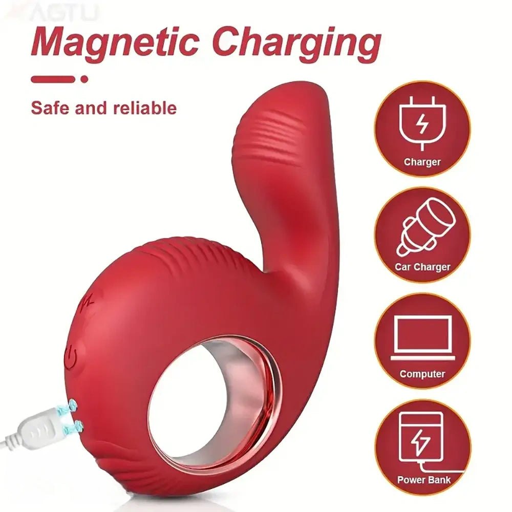 Finger Ring G-Spot Vibrator - Clitoral Finger Vibrator