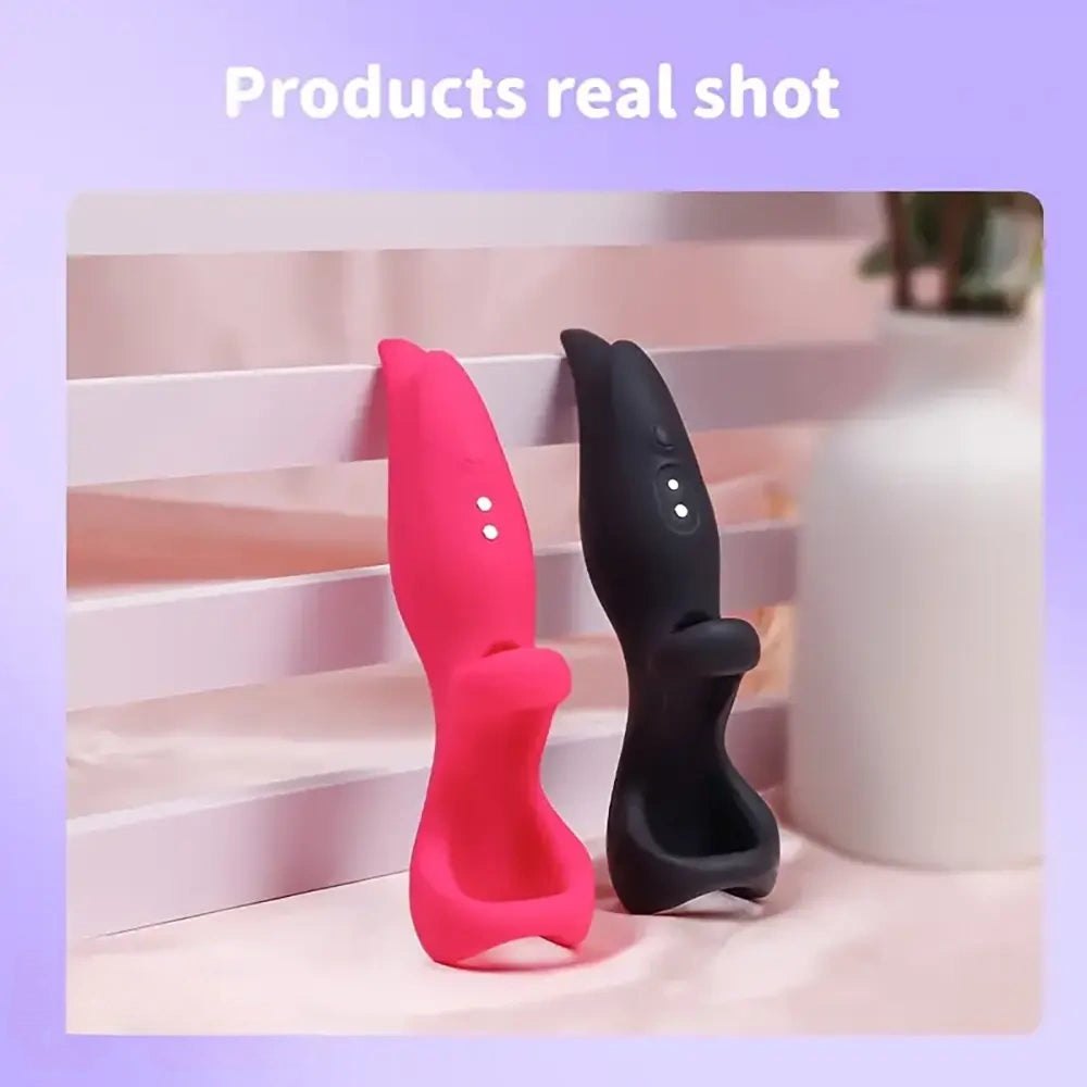 Finger Sleeve Clit Vibrator 5.31 in - Vibrating G-Spot Toy