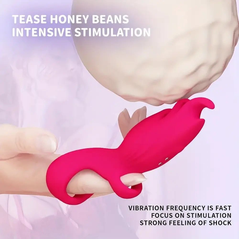 Finger Sleeve Clit Vibrator 5.31 in - Vibrating G-Spot Toy