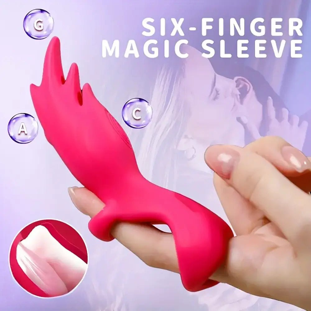 Finger Sleeve Clit Vibrator 5.31 in - Vibrating G-Spot Toy