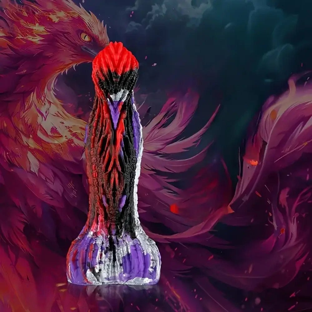 Fire Phoenix Fantasy Dildo 8.66in - Monster Dildo