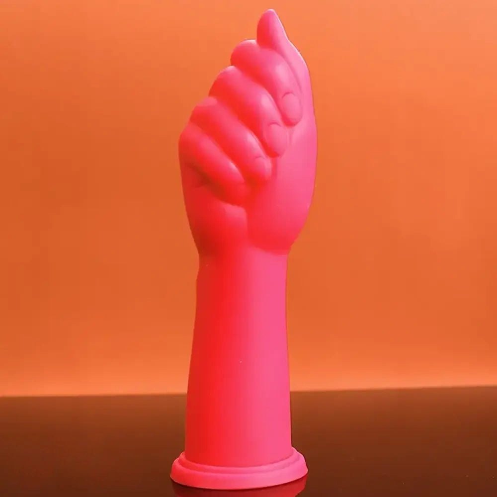 Fist Hand Silicone Dildo 8 in - Big Thick Hand-Shaped Dildo