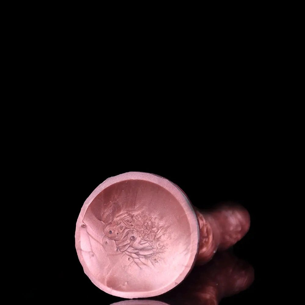 Fist-Shaped Fantasy Dildo - Rose Gold Silicone Dildo