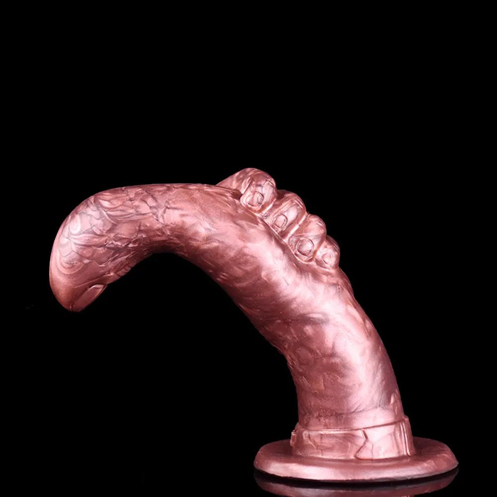 Fist-Shaped Fantasy Dildo - Rose Gold Silicone Dildo