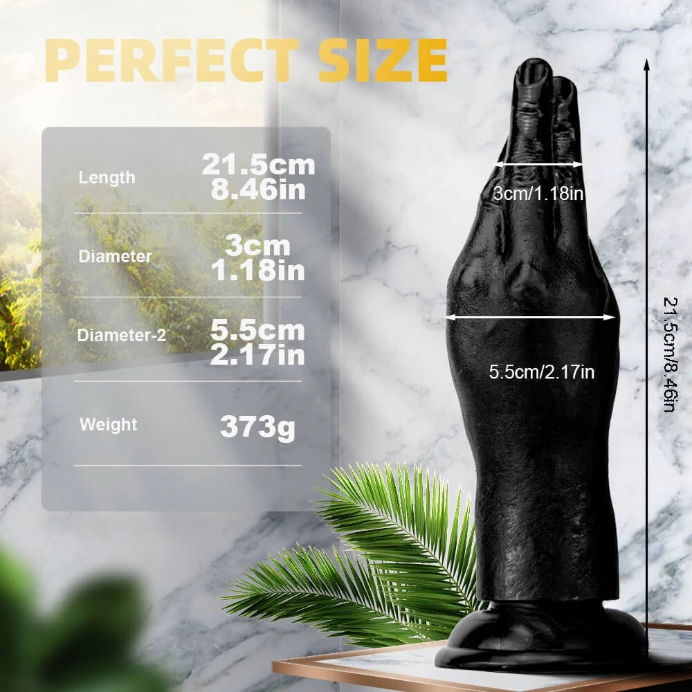 Fist Shaped PVC Dildo - Hand Shaped Dildo 8.46 in