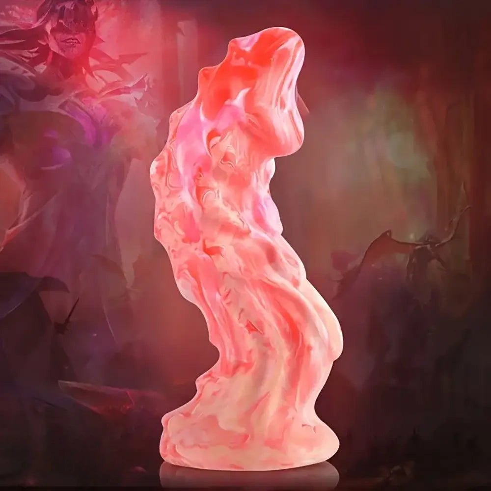 Flame Fantasy Dildo - Fire Shape Fantasy Dildo 7 in