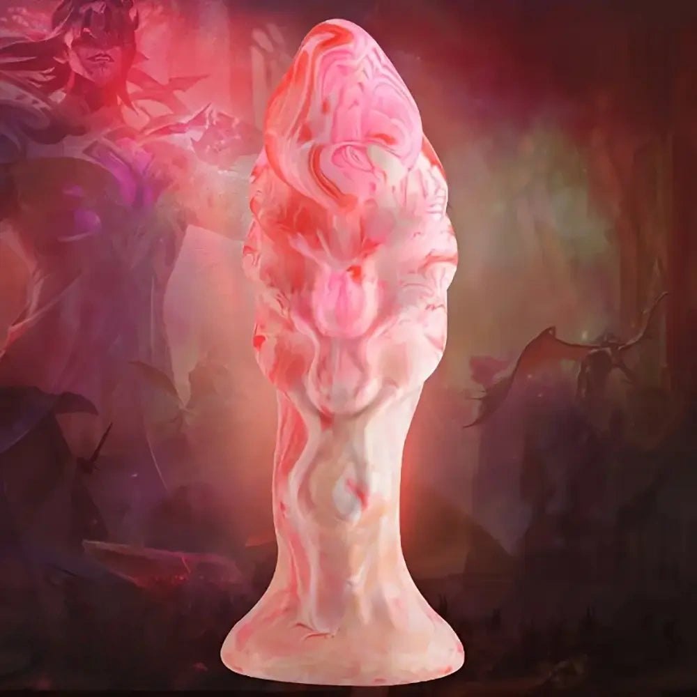 Flame Fantasy Dildo - Fire Shape Fantasy Dildo 7 in