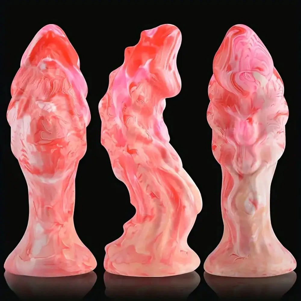 Flame Fantasy Dildo - Fire Shape Fantasy Dildo 7 in